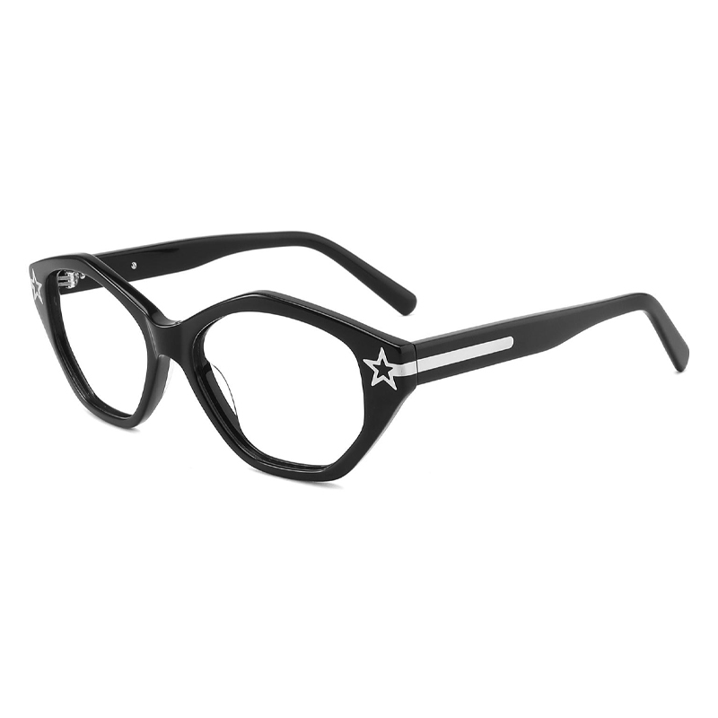 YD1102 Irregular Shape Designer Eyeglasses Acetate Optical Glasses