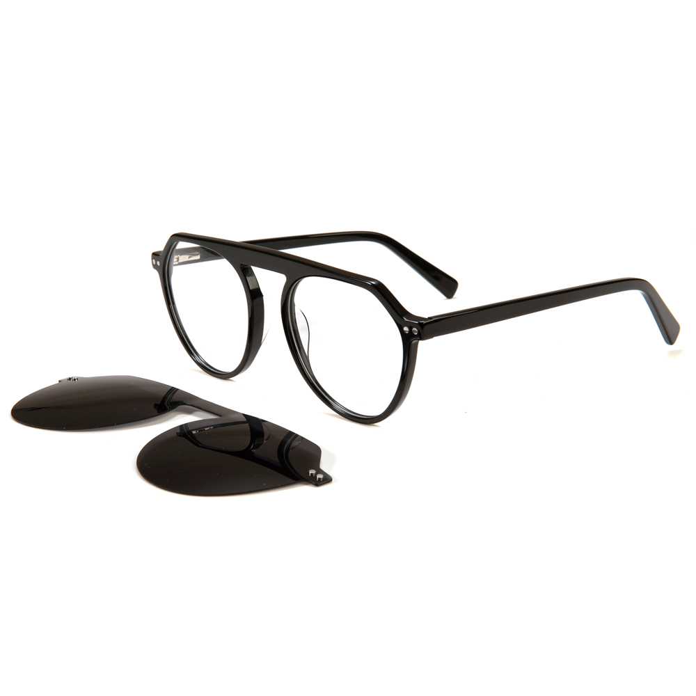 acetate clip on sunglasses