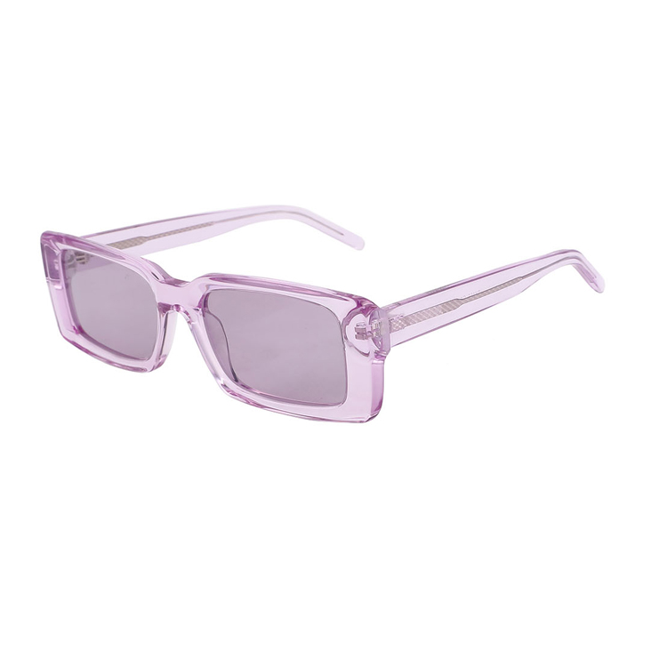 Transparent Retro Acetate Small Frame Polarized Sunglasses Fashion Men Women