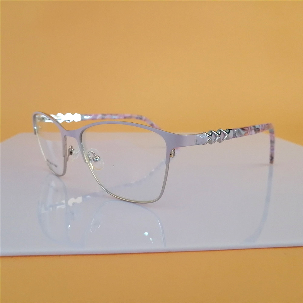 Fashion Square Metal Optical Glasses Frames Womens