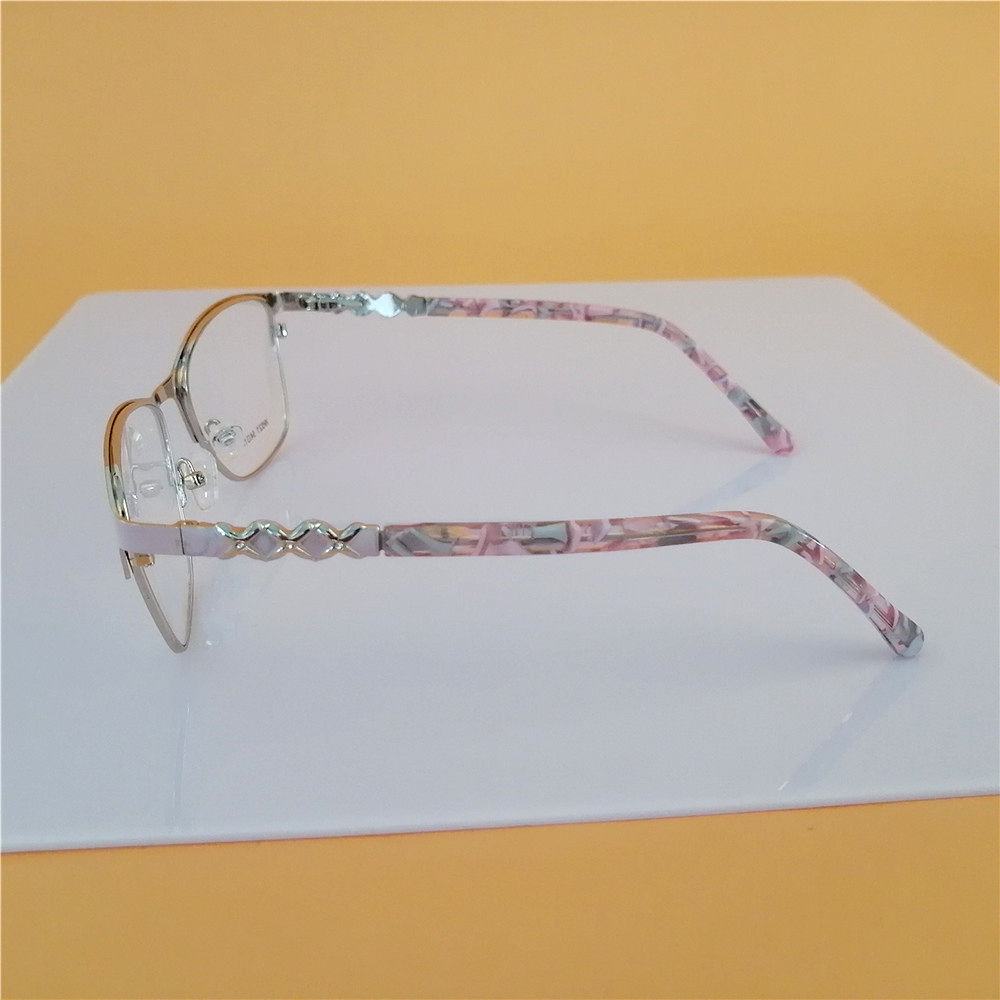 Fashion Square Metal Optical Glasses Frames Womens