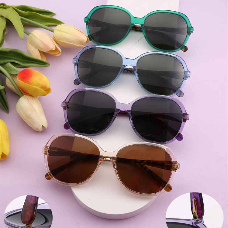 High Quality Handmade Acetate Polarized For Women Trending Square Sunglasses