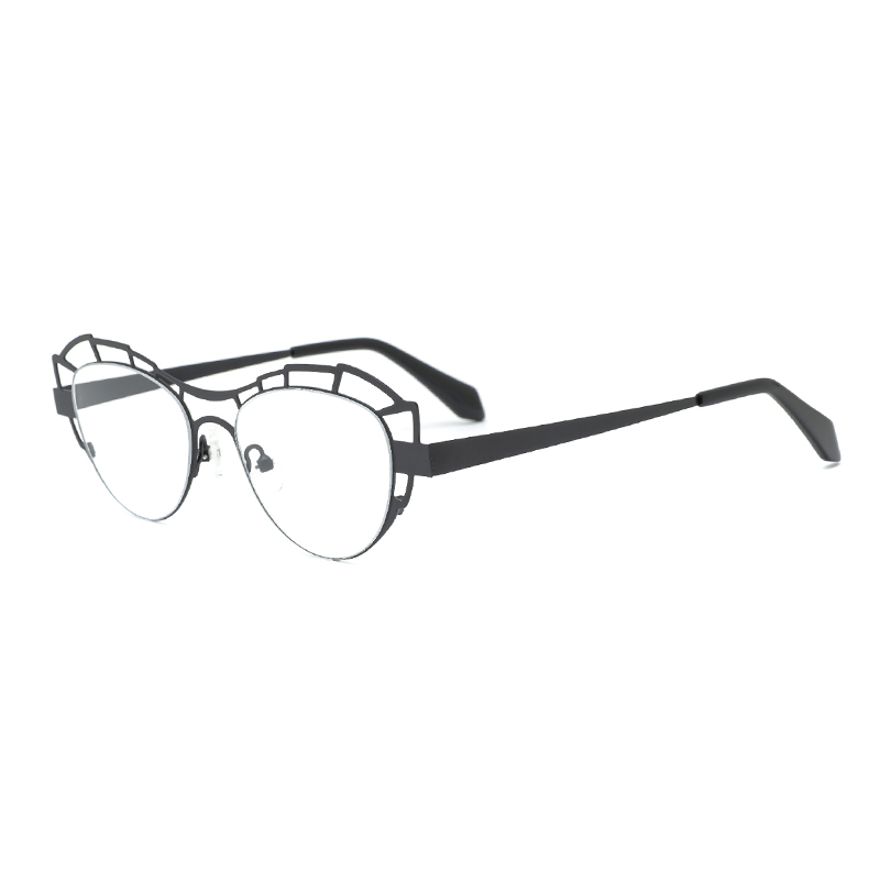 JLW-JY9020 Hollow Designer Metal Optical Glasses 