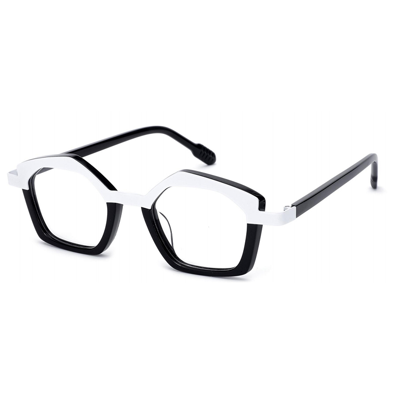 WMB-MB-1175 Newest Designer Shape Acetate Metal Optical Frames