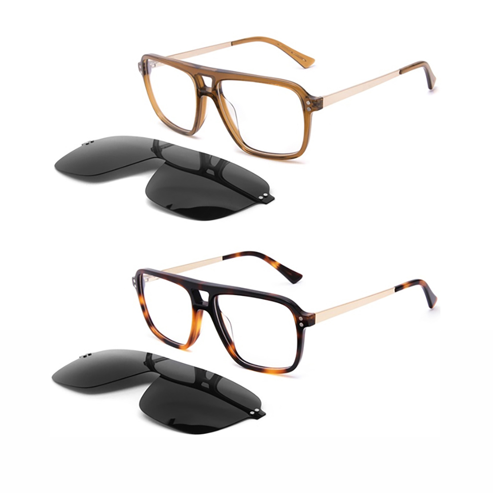 FG1054 Acetate oversized clip on sunglasses