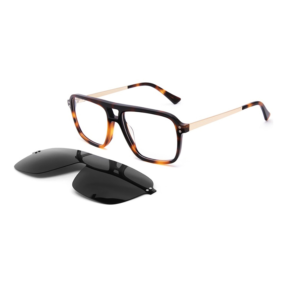 FG1054 Acetate oversized clip on sunglasses