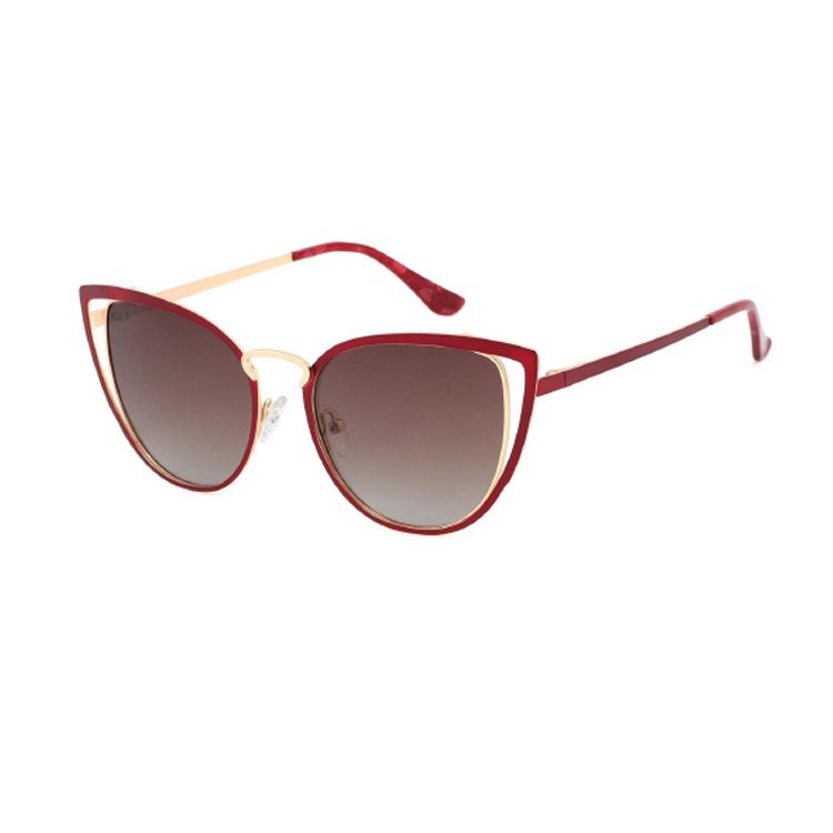 Women Brand Design Metal Frame Polarized Lens Sun Glasses Female UV400 Sunglasses