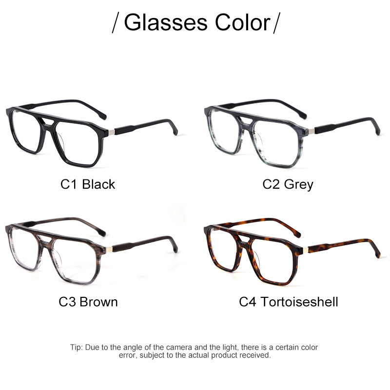 MB1041 New Arrival High Quality Acetate Frame Double-Beam Optical Glasses