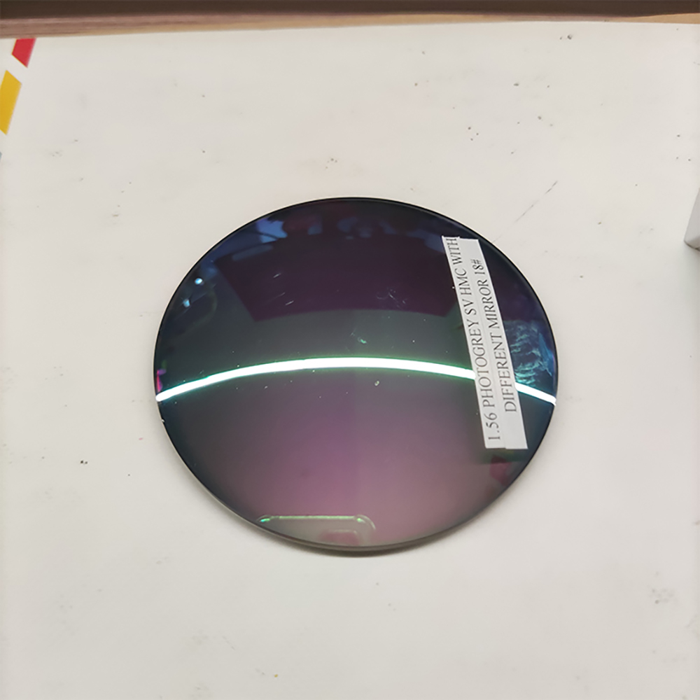 1.56 Green mirror lenses photogrey HMC