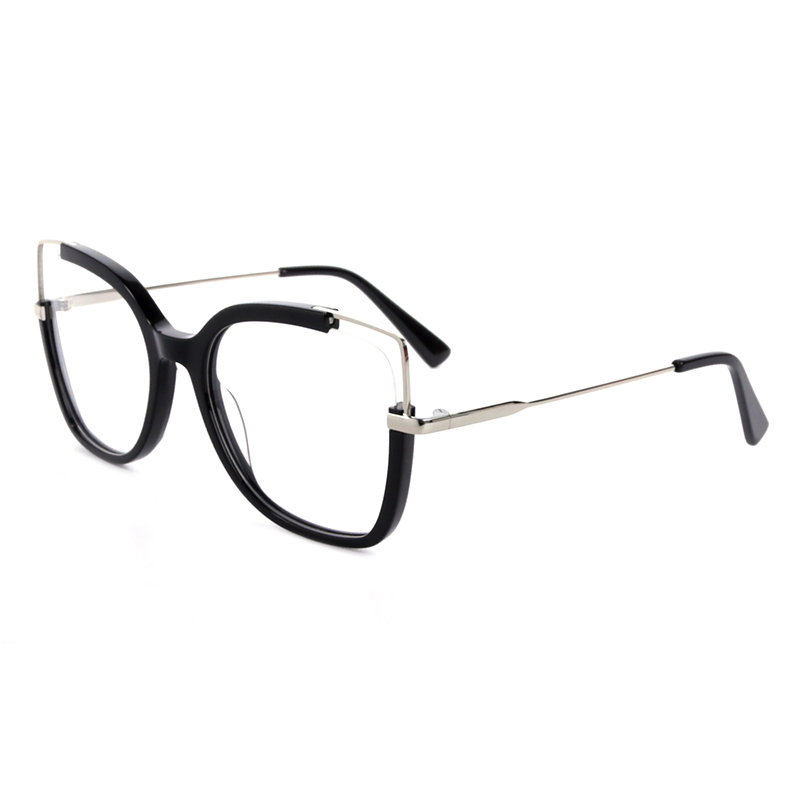 1054 High Quality Acetate Frame with Metal Temple Optical Glasses