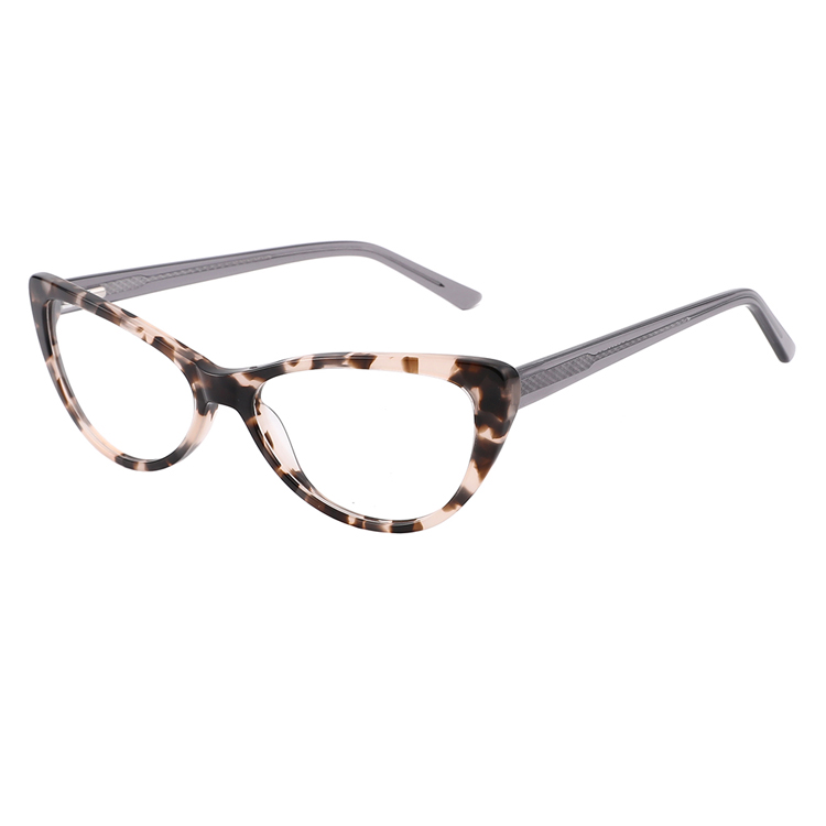 Colorful Acetate Leopard Frame Retro Cat Eye Optical Glasses Women Eyeglasses