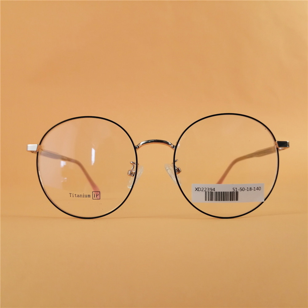 High End Fashion Optical Glasses Frames Ladies Fancy Metal Round Optical Frames Women Pink Colors Eyeglasses