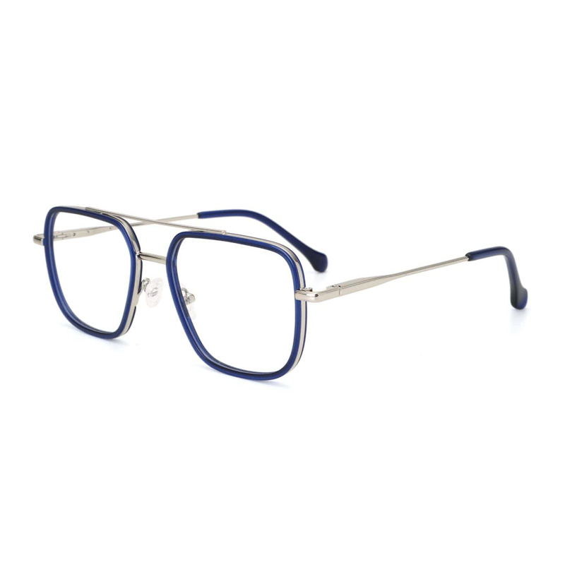 HC18008 Good quality metal double bridge eye glasses optical frames