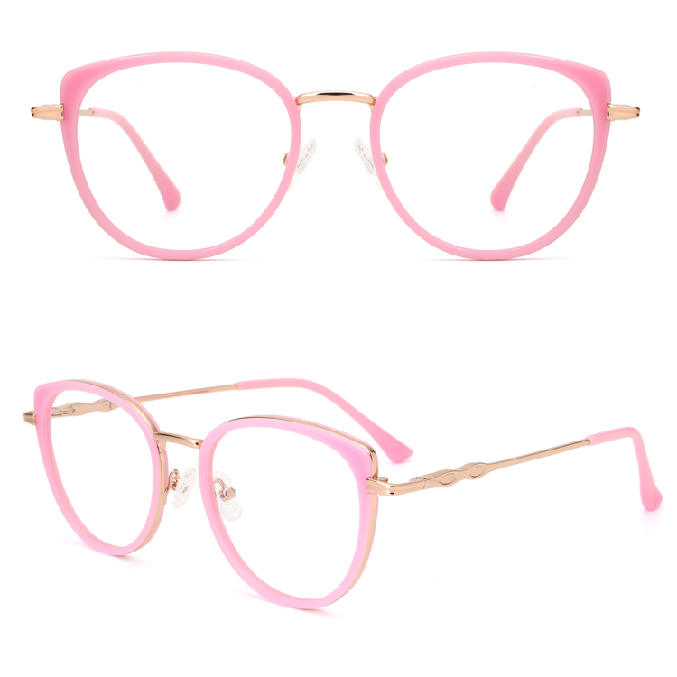 2023 Retro Acetate Frame Lady's Round Frame High Quality Men Women Clear Lens Optical Eyeglasses