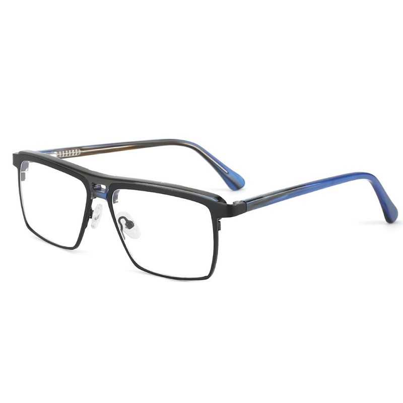 YC-22177 Square Metal With Acetate Manufacture Optical Glasses