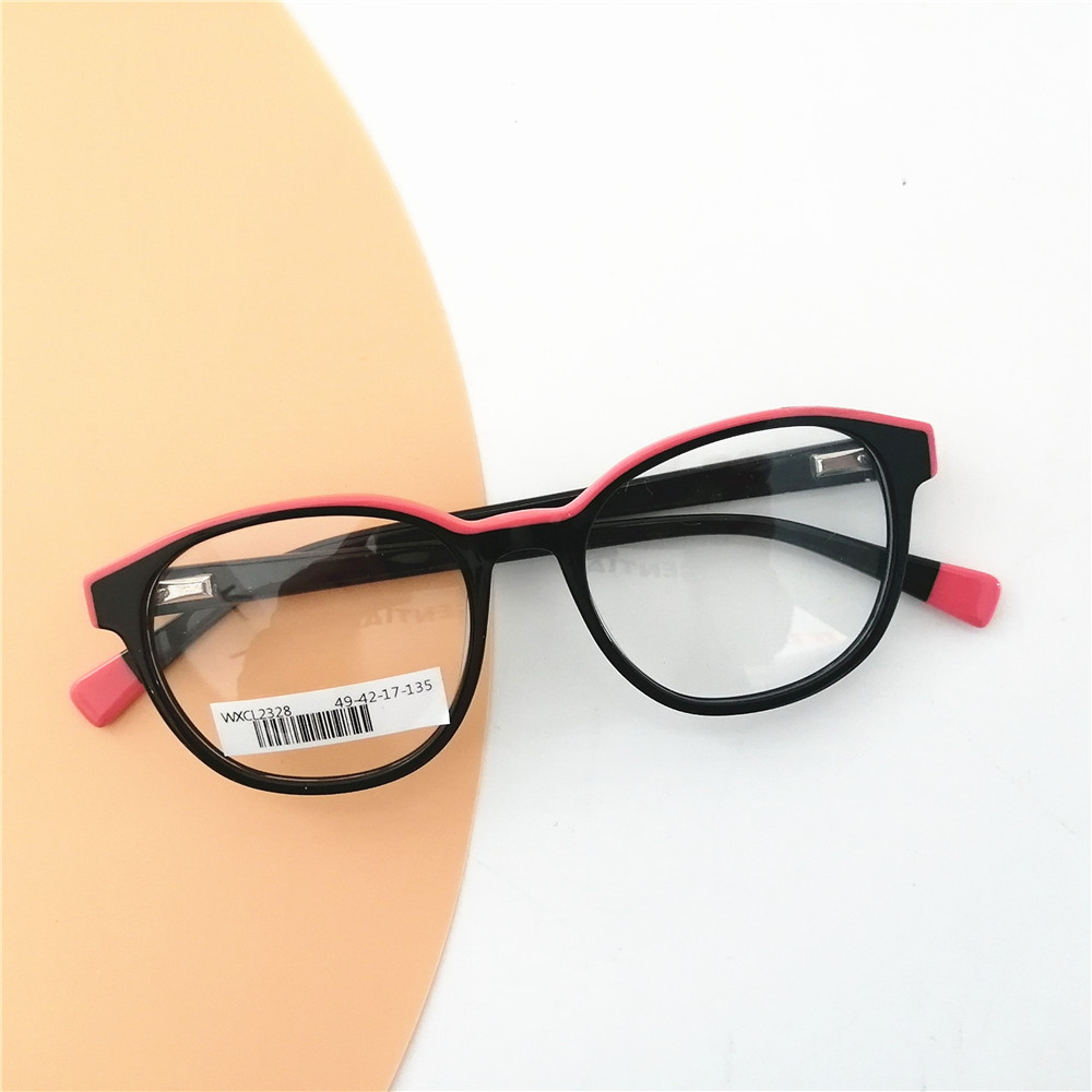Italy Customized Frame Unisex Eyewear Acetate Glasses Frame Black Eyeglass Frames Vintage