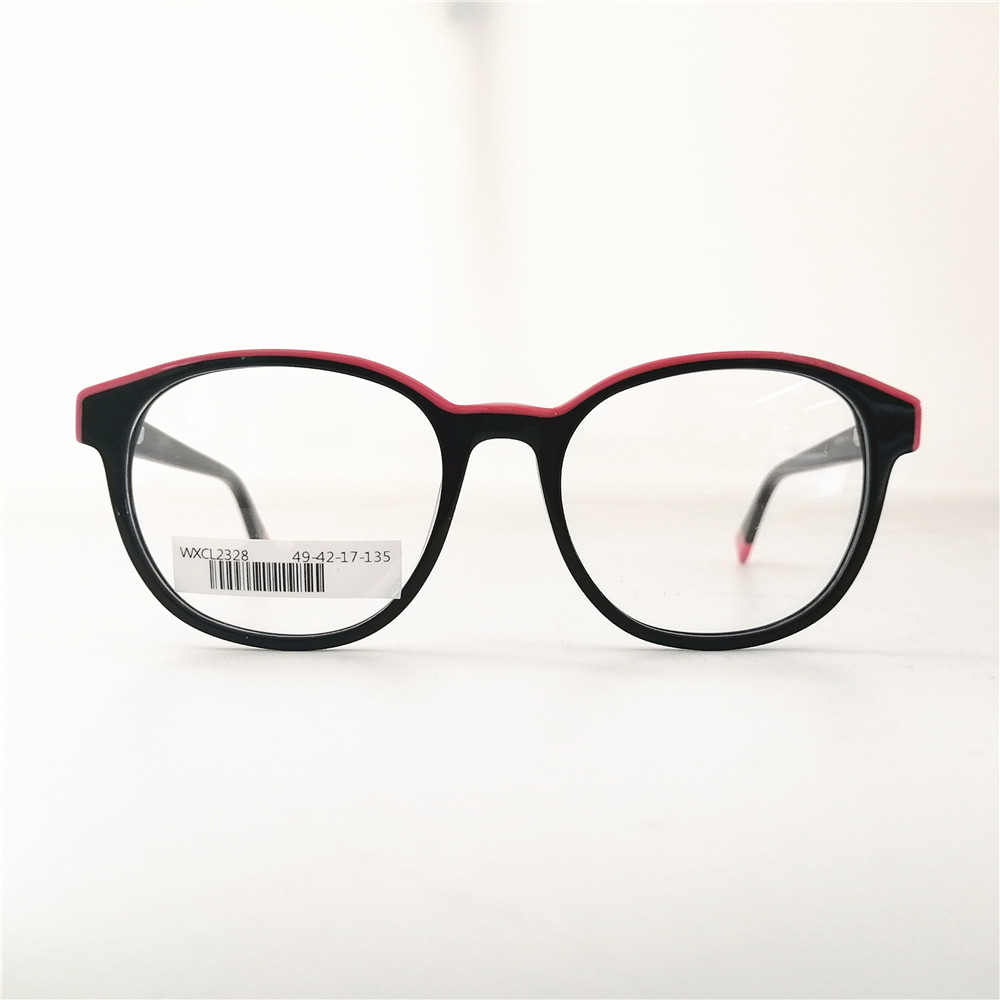 Italy Customized Frame Unisex Eyewear Acetate Glasses Frame Black Eyeglass Frames Vintage