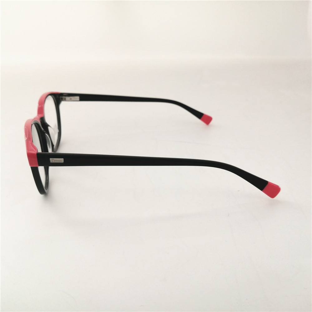 Italy Customized Frame Unisex Eyewear Acetate Glasses Frame Black Eyeglass Frames Vintage