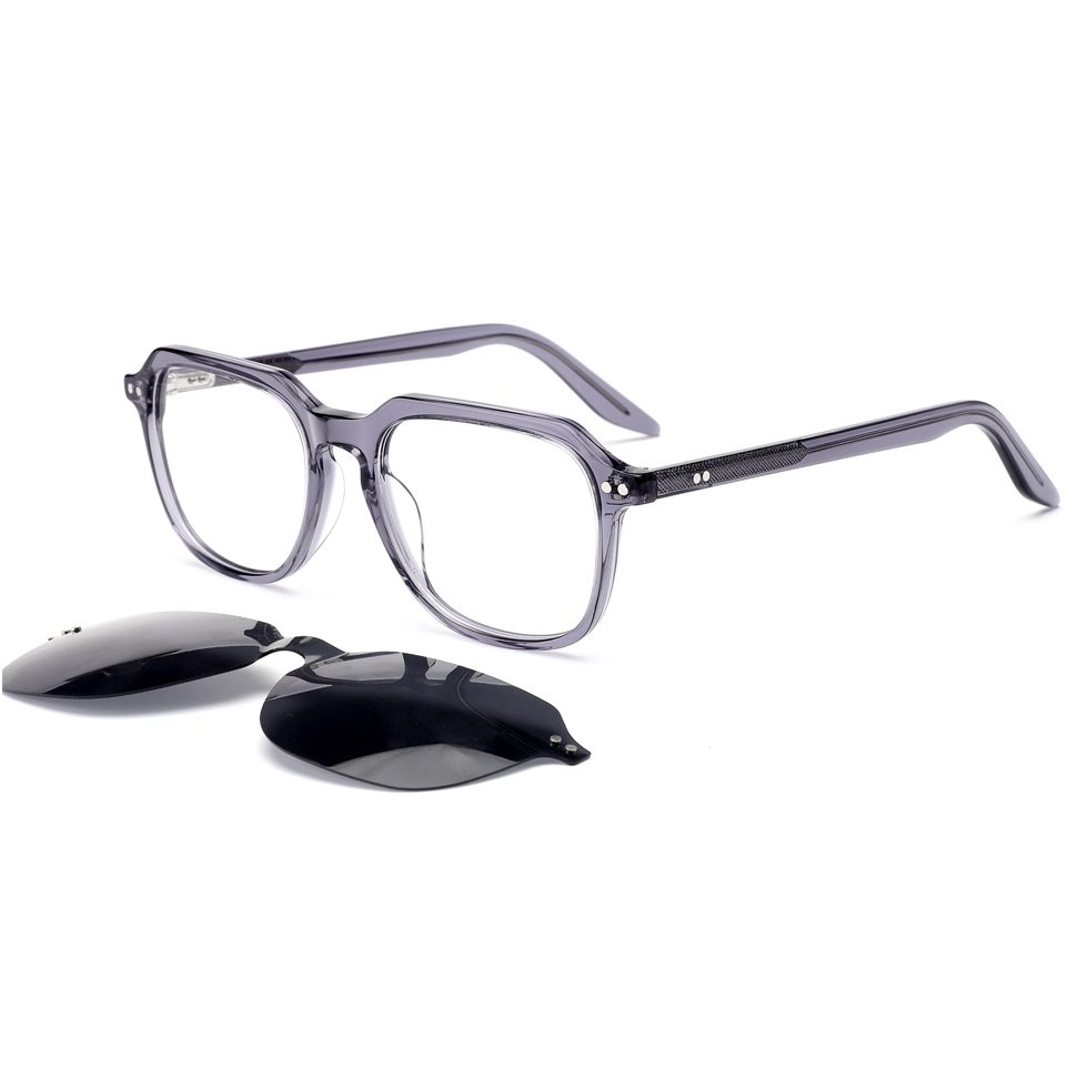 M1129S Acetate Cellulose Plastic Magnetic Clip On Eyewear Eyeglasses Frames Glasses