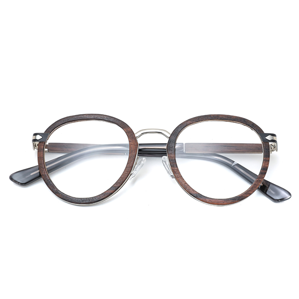 SX2313 Men oversized bamboo optical frame 2023