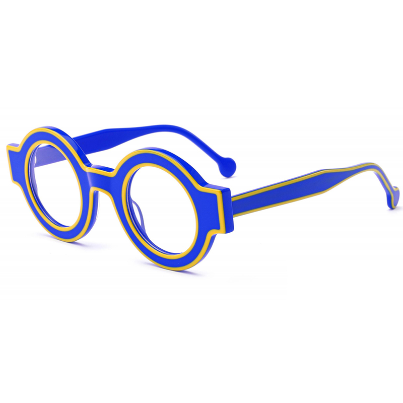T-CH3213 Special Design Round Acetate Custom Logo Optical Eyeglasses 