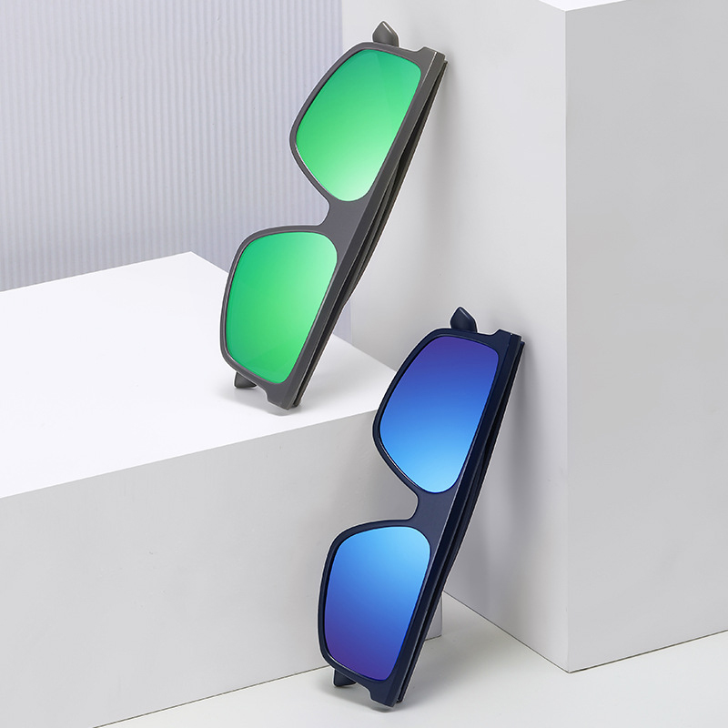 Custom luxury sunglasses acetate polarized Oversized Handmade Rectangle Thick square italian custom acetate tr90 sunglasses