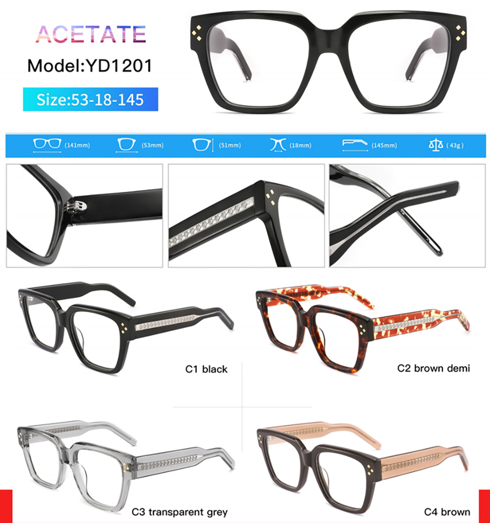 YD1201T Acetate optical frame 