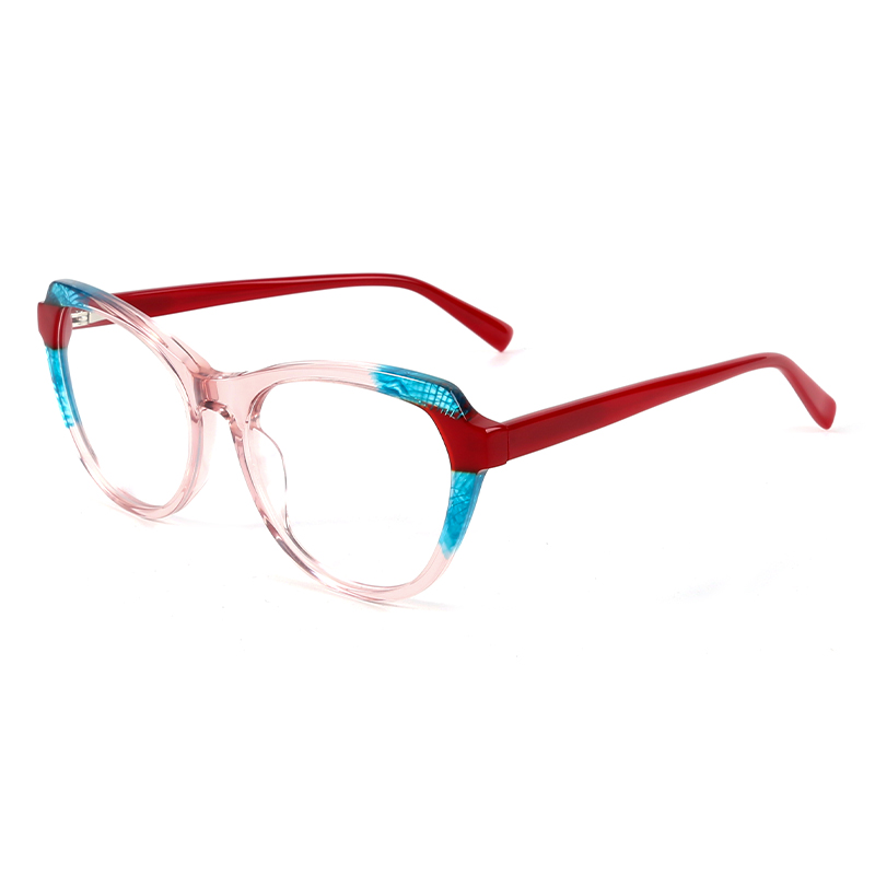 LM6034 new fashion laminated acetate optical European and American color trend personalized glasses frame