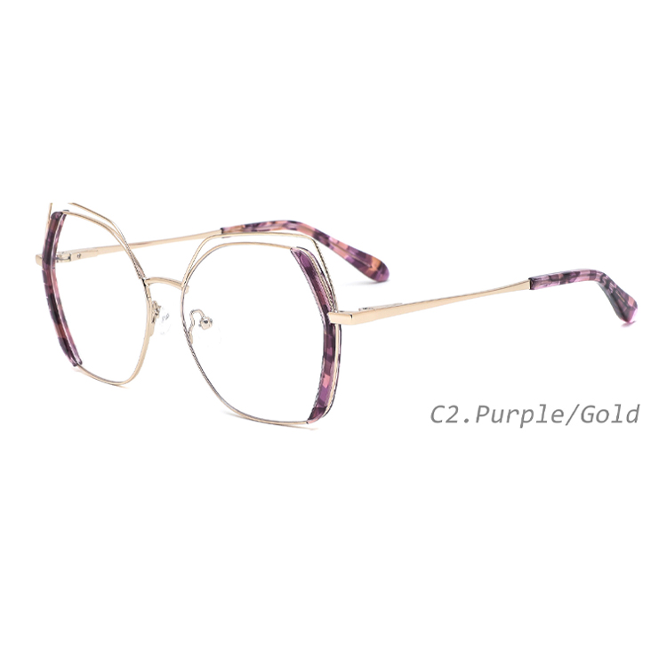 YL2050 High quality Metal frame glasses eyewear frame optical luxury trendy eyeglasses frame