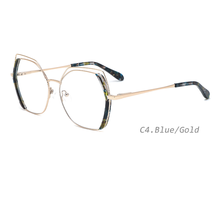 YL2050 High quality Metal frame glasses eyewear frame optical luxury trendy eyeglasses frame