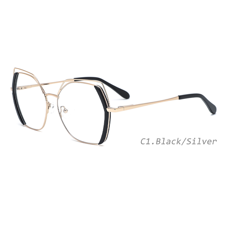 YL2050 High quality Metal frame glasses eyewear frame optical luxury trendy eyeglasses frame