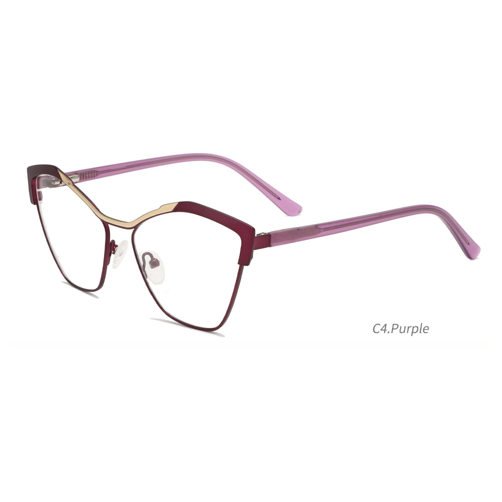 8538 Eyewear cat eye Metal Frames photochromic spectacle Glasses A Women Eyeglasses Wholesale