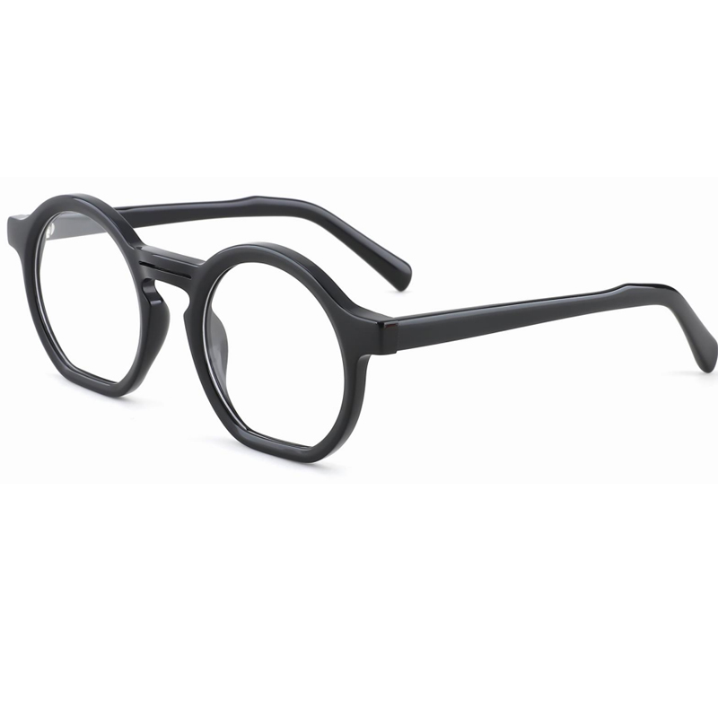 O-30081 Luxury Acetate Round Frame Optical Glasses 2024 Newest 