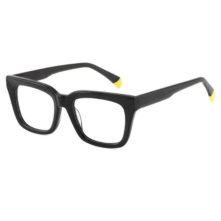 2024 Print Eyeglasses Women's Glasses Large Fashion Patchwork Colored Acetate Handmade Optical Frame