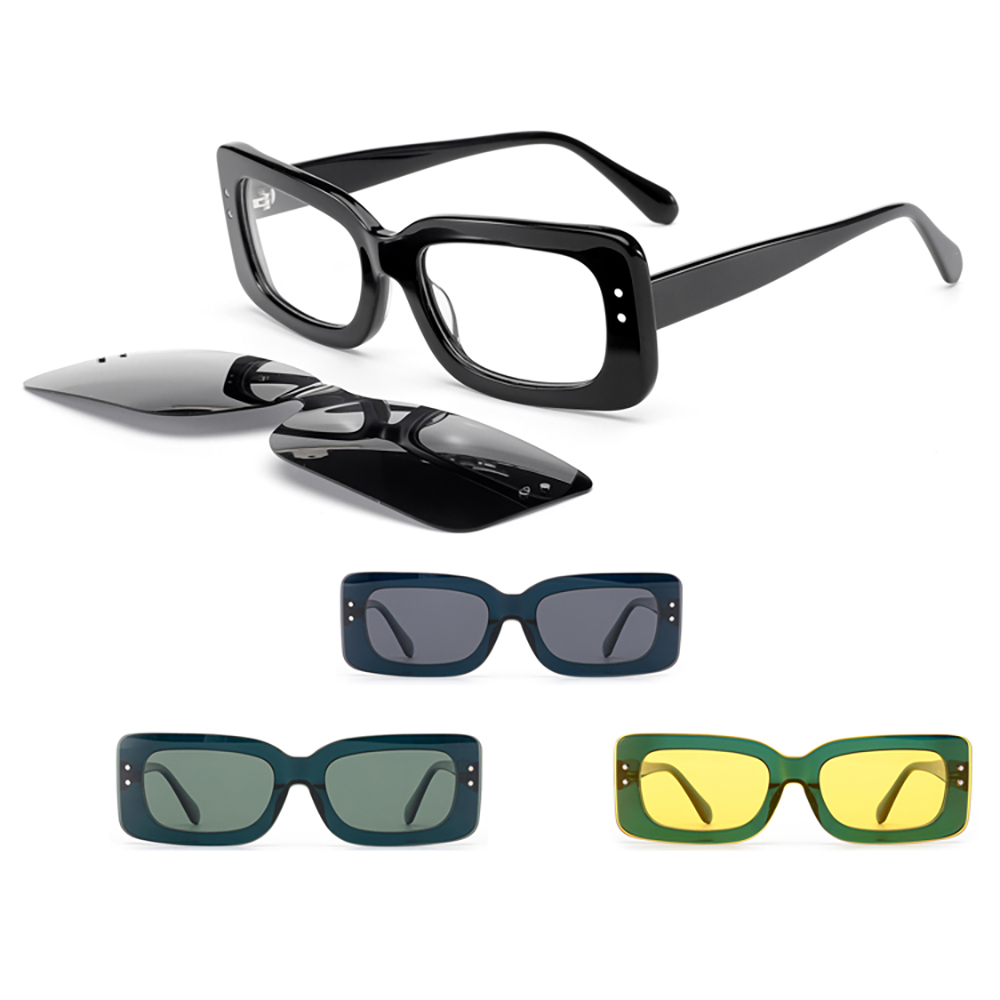 T-F3050 Acetate clip on sunglasses 