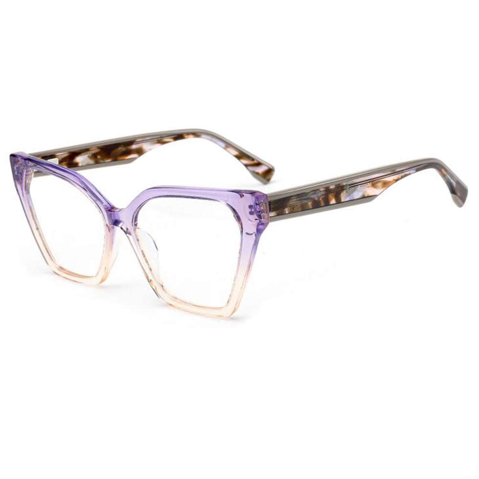 F2652 Butterfly Shape Big Oversized Acetate Women Eyeglasses Frames Made In China