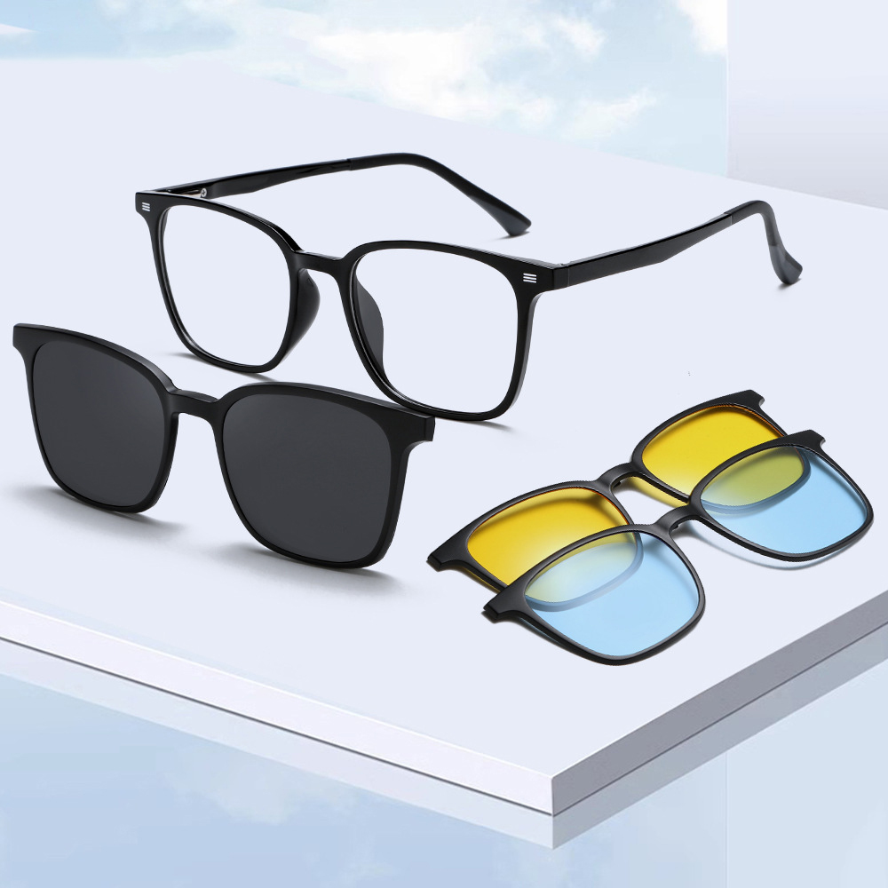 6201 3 in 1 set clip on sunglasses 