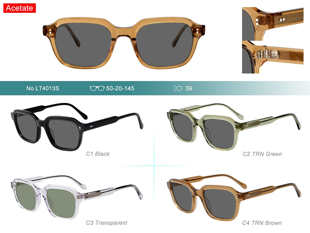 Hot Sale Men design brand Polarized acetate classic classic sunglasses 2024
