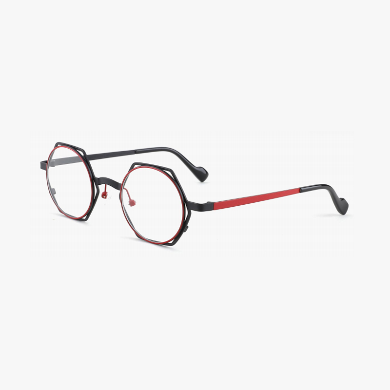 Irregularity Round Frame O23210  Brand Designer Fashion Personality Colorful  Optical Frames Metal Eyeglasses Frames