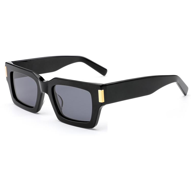 MB1385S Square Vintage Polarized Luxury Sun Glasses Custom Logo Funky Square Thick Acetate Sunglasses