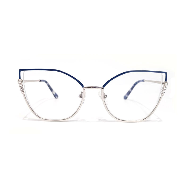 Fashion Quality Ready Metal Spectacle Frame Manufacture Factory Wholesale Eyeglasses 8452 Women Glasses