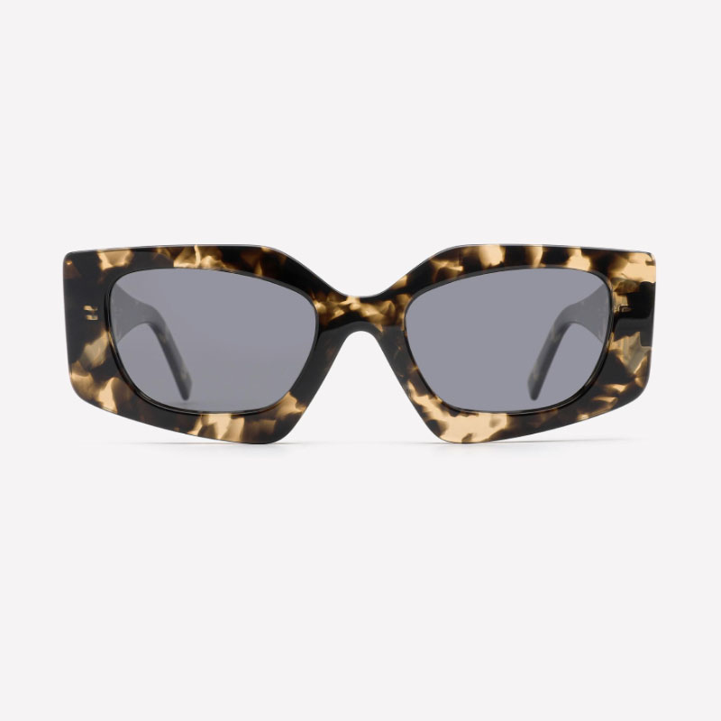 New fashion tortoise acetate sunglasses designer custom logo factory sun glasses YD1296