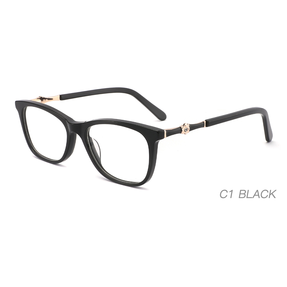 Unisex Classic Acetate Eyeglasses Frames Factory-Promoted Flat Glasses Unisex Classic Acetate Eyeglasses Frames