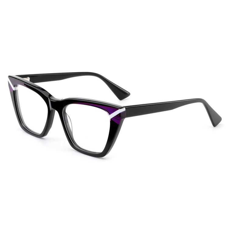 YG21189 Colorful Frame High-quality Acetate Laminated Fashion Frame Retro Men 3+2 Hinge Optical Eyewear