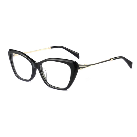 New Arrivals Acetate Metal Cat Eye Optical Frames Elegant Ladies Style