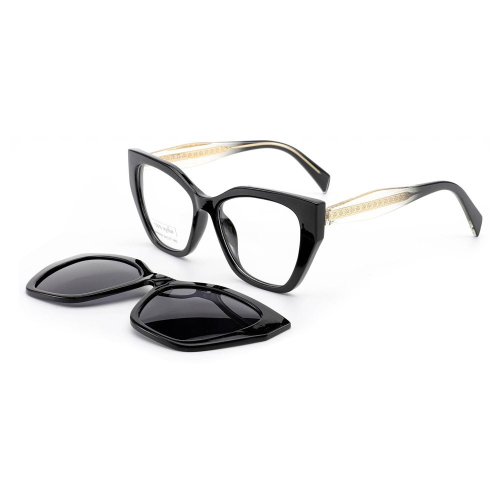 UN86006 Women TR90 Cat Eye Clip on Polarized Sunglasses