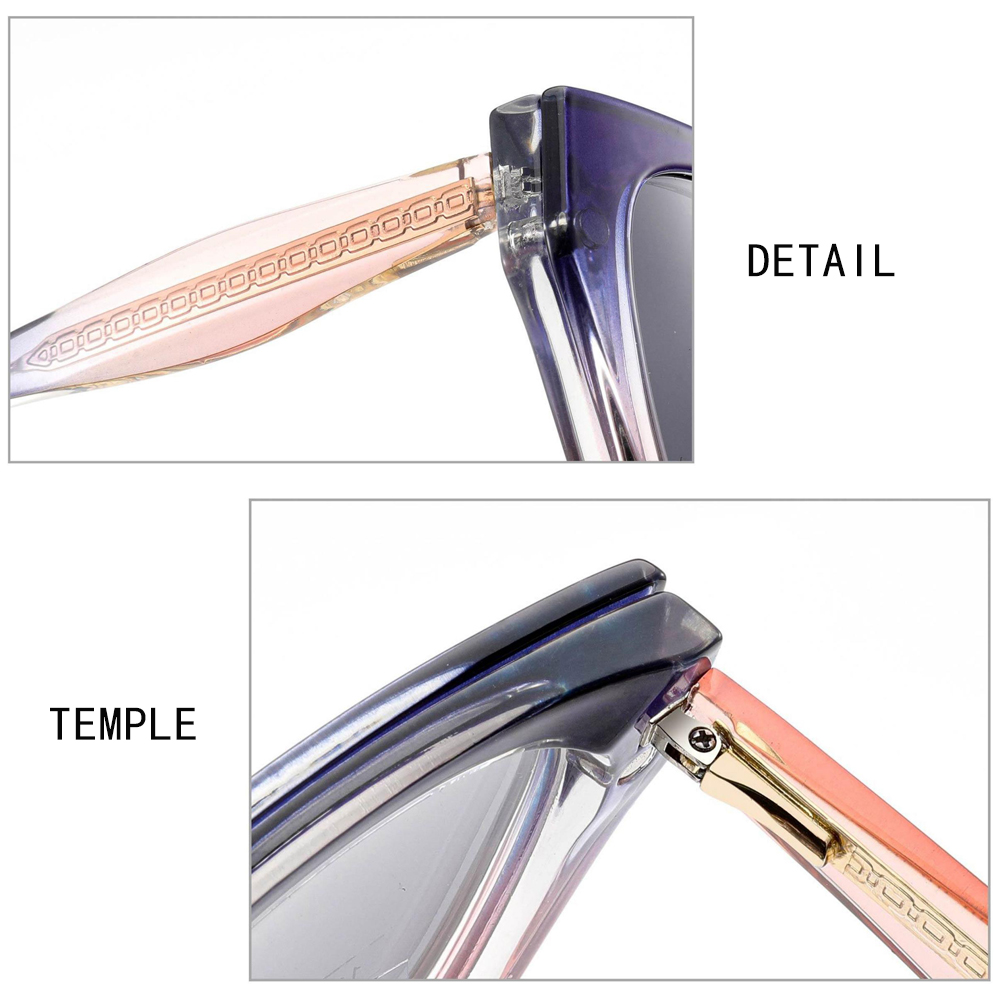 UN86006 Women TR90 Cat Eye Clip on Polarized Sunglasses