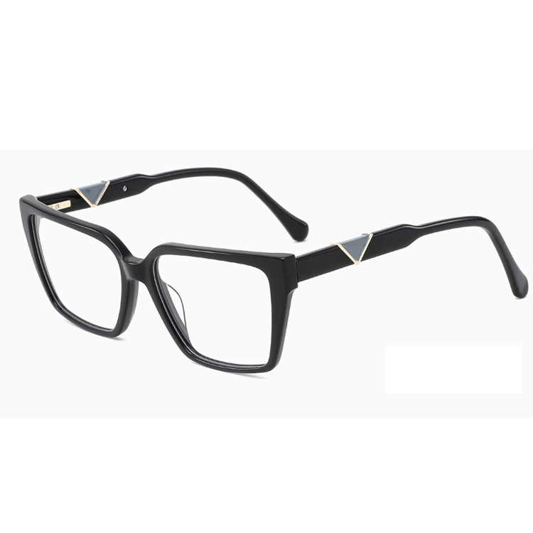 Small Green Red Square Optical Frame Women and Men Handmade Acetate High Quality Fashion Metal Temple Frame