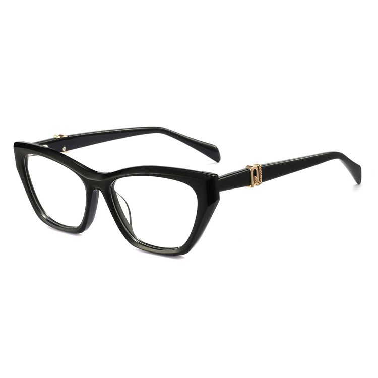 High Quality Acetate Cat-Eye Frame Luxury Glasses Optical Frames Spring Hinge Fashion Temple 2026