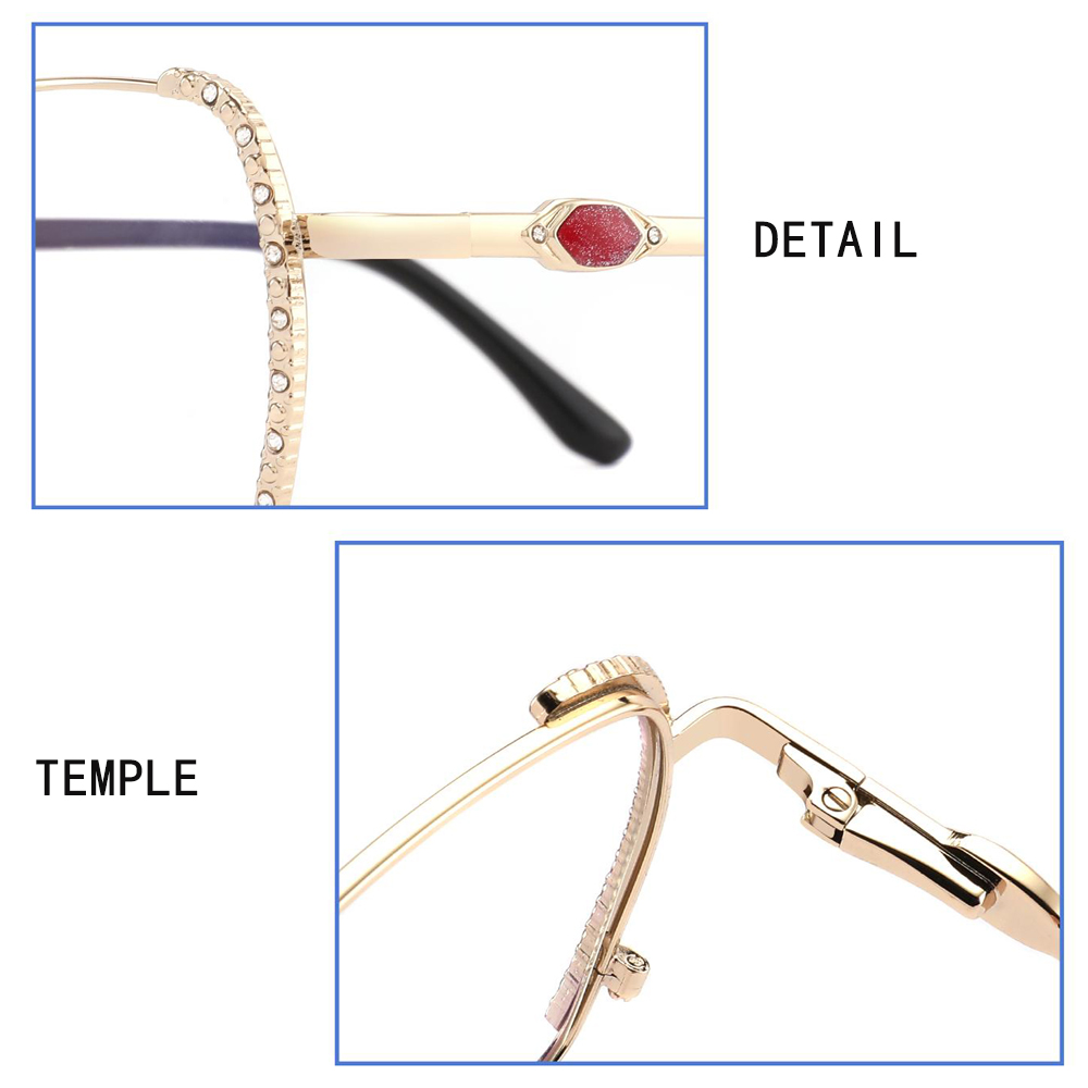 DQ5630 Women Diamond Metal Optical Frame